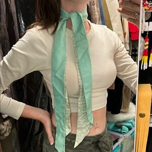 Tiffany & Co Signature Mint Green Scarf